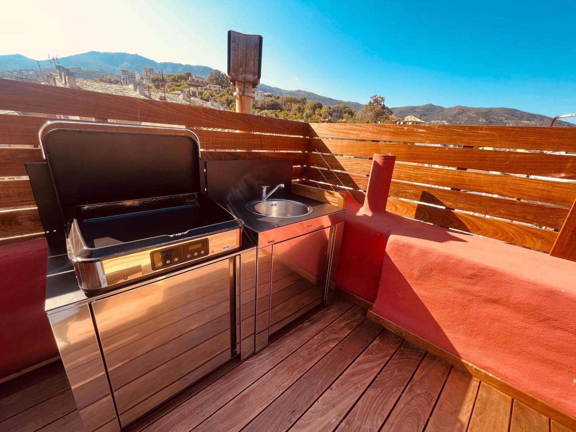Pepites Bastiaises Piazza D'A Appartement Roof Top Vue Mer Bastia  Ngoại thất bức ảnh